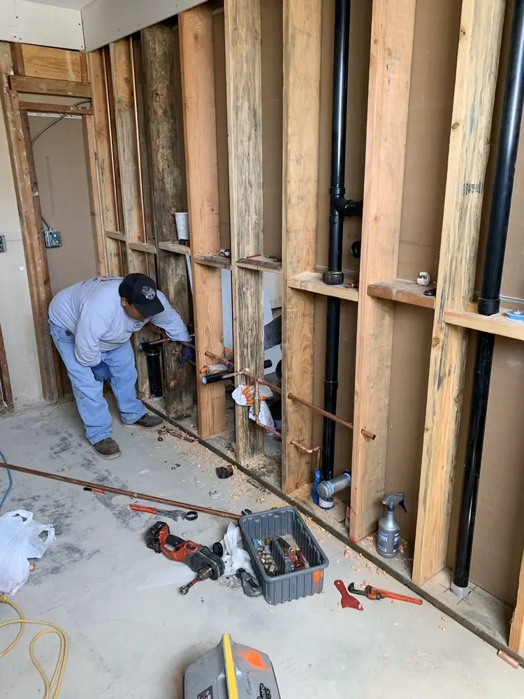 Commercial rough-in plumbing for Water Heater Replacement in Northwest District
